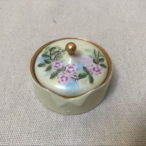 Antique Hand-Painted Jewelry Box - Purple